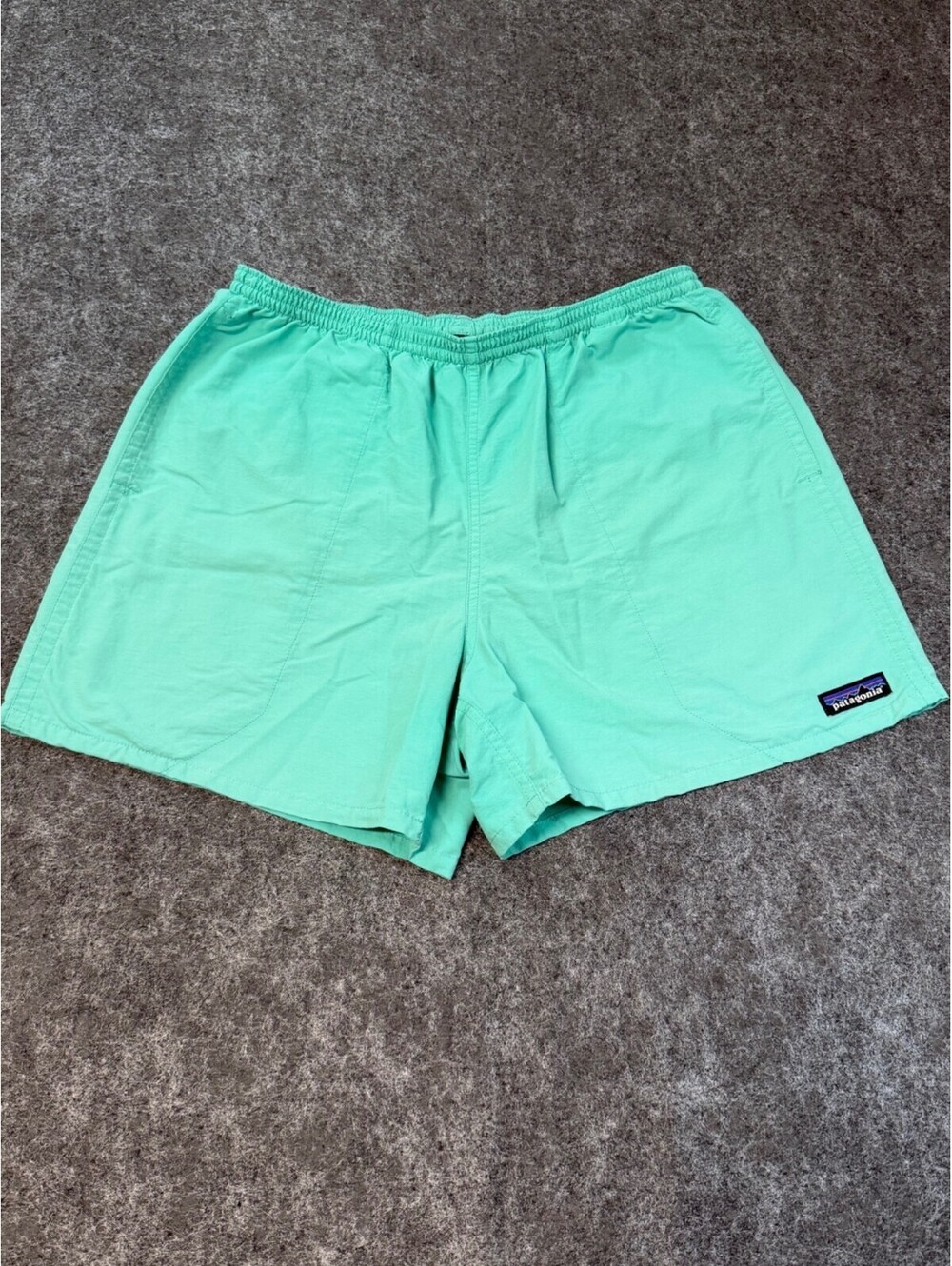 Patagonia Baggies Shorts Mens M Aqua 5 Inch Lined Swim Hiking